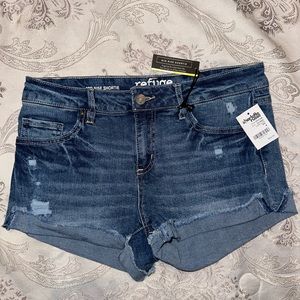 Charlotte Russe US 4 Mid Rise Denim Shorts